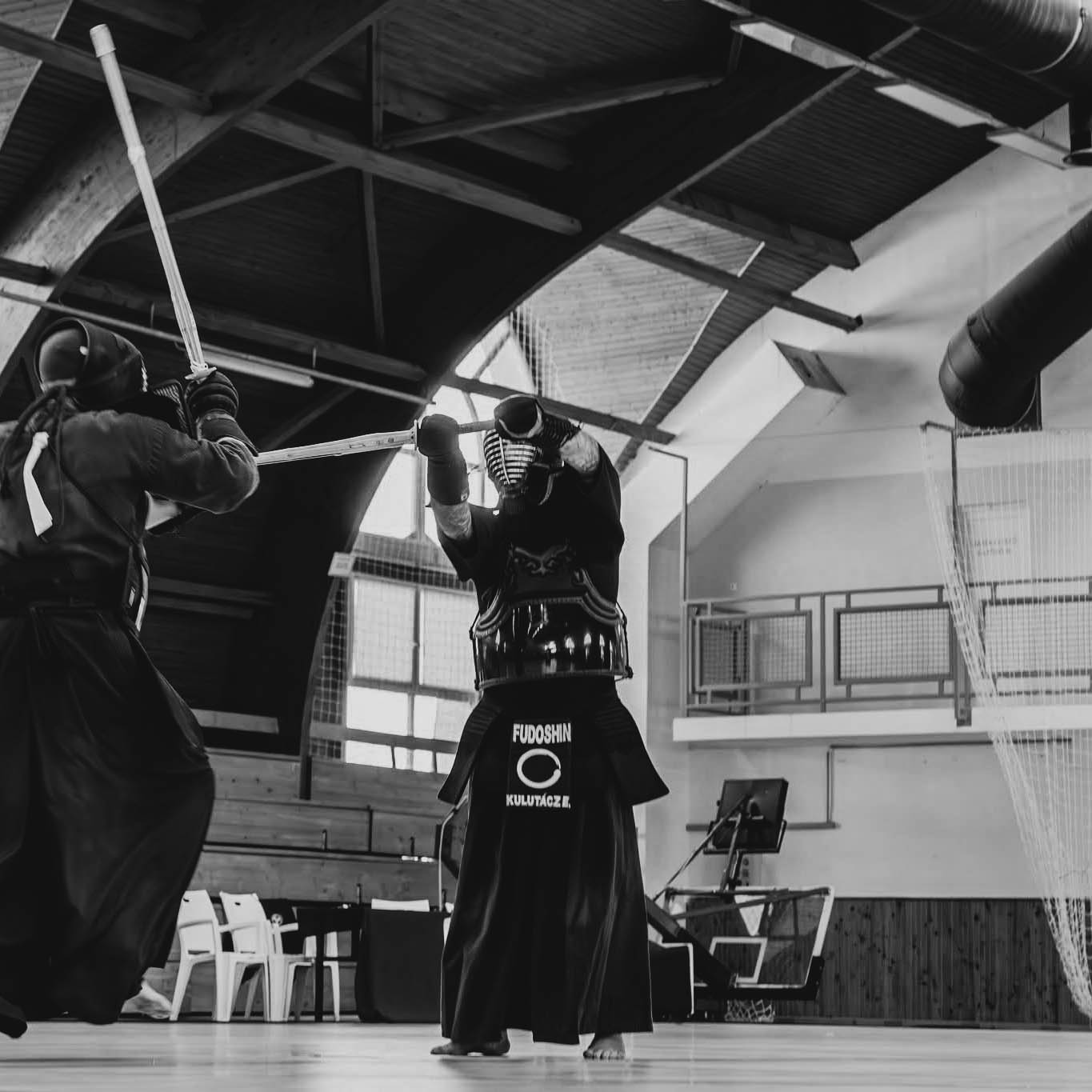 Andrew Kltcz practicing kendo